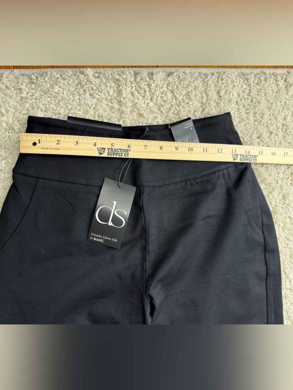 Small High-Waist Dear Scarlett Slim Straight Pants NWT - Picture 5 of 7